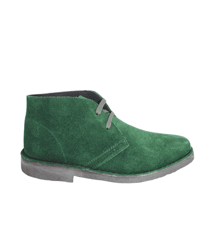 Desert Boot Movida in Camoscio Verde con Suola Nera