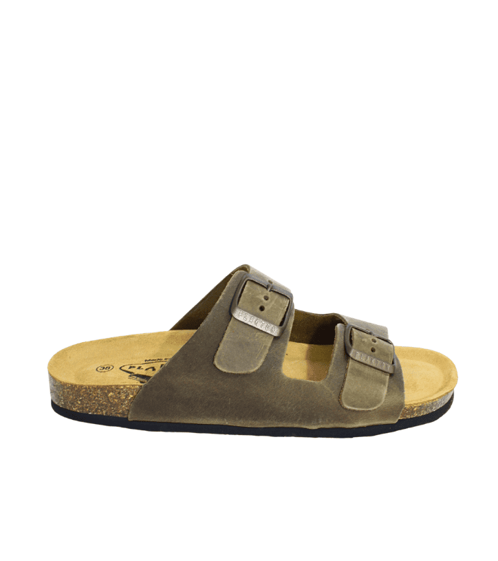 PLAKTON Beta Pelle Verde Kaki
