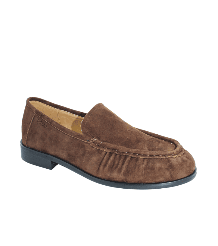 Mocassino donna Yokono Isadora in camoscio cioccolato