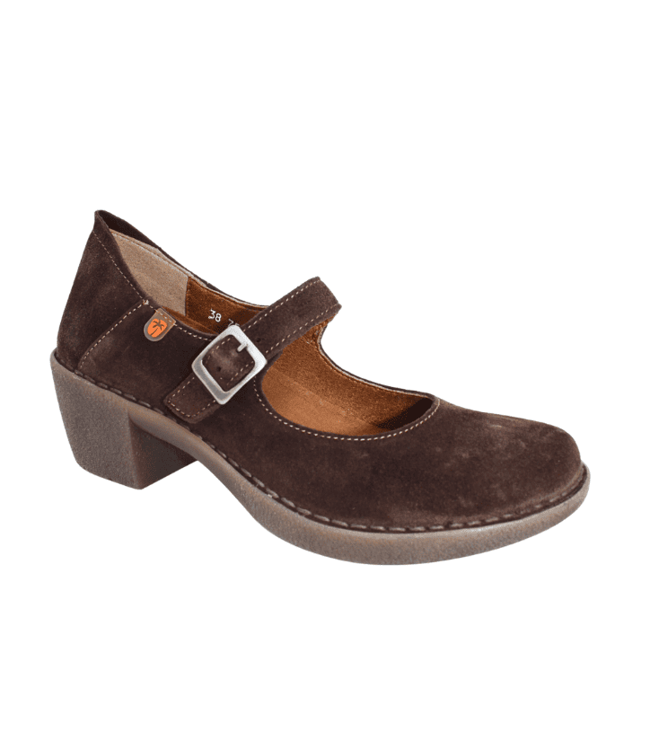 Jungla 7534 testa moro camoscio – Décolleté donna con cinturino